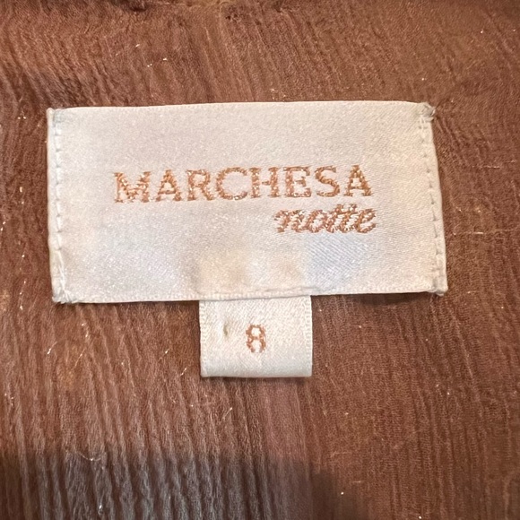 Marchesa Notte Sz 8 - Gold Sequin Sleeveless Cocktail/Evening Dress! STUNNING!!! - Picture 5 of 5